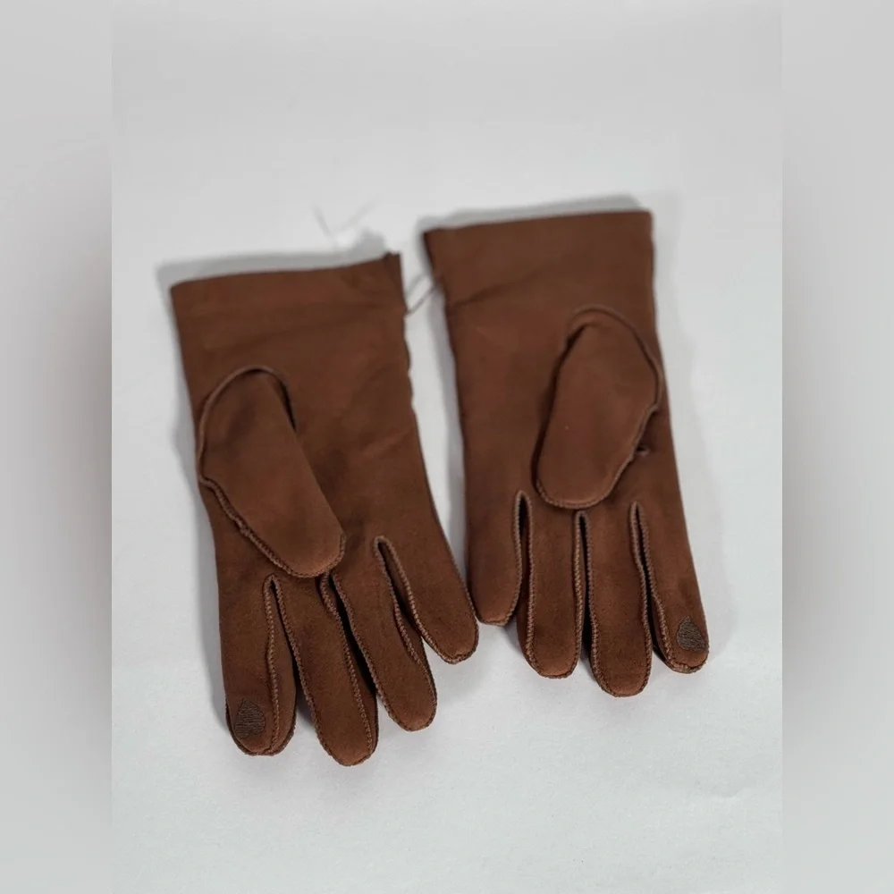 New JCrew Italian suede tech-touch gloves